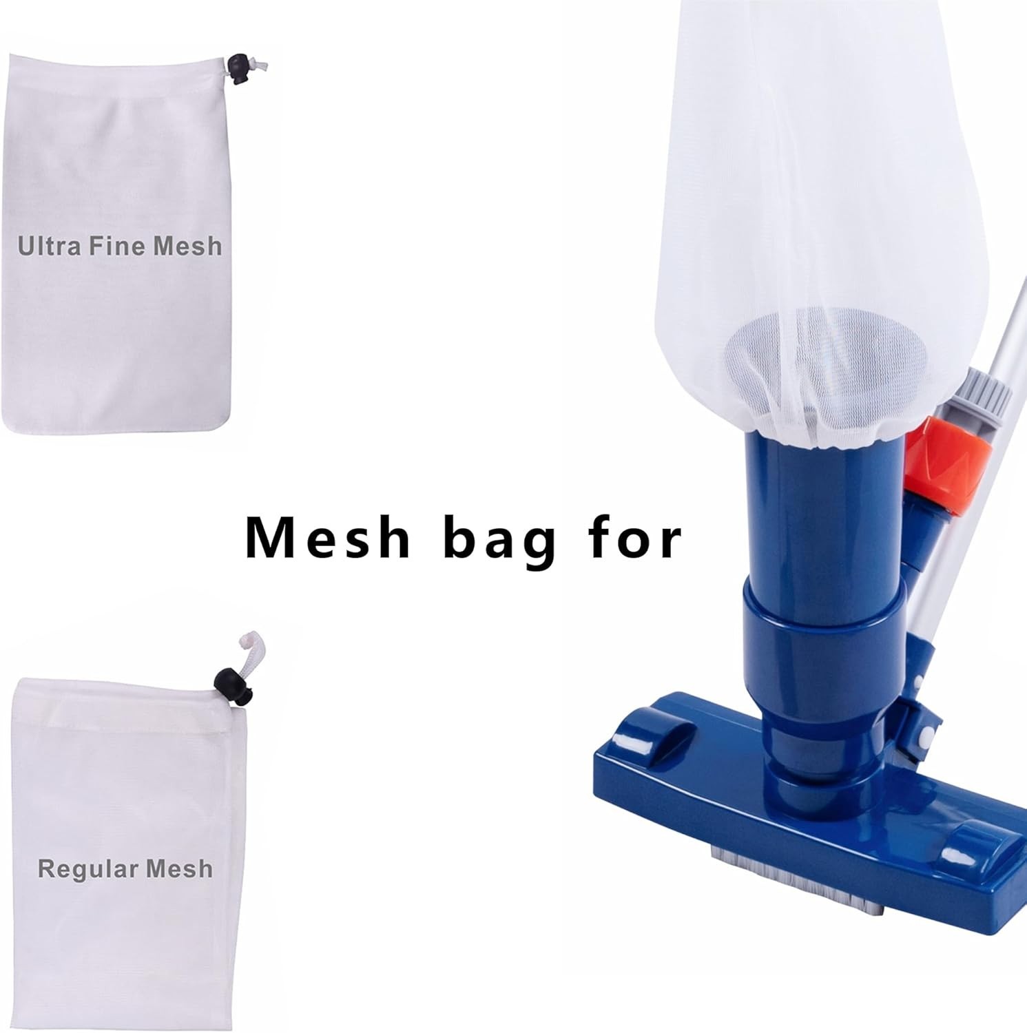 2-Pack Pool Vacuum Replacement Bags – Fine & Standard Mesh for Easy Clean