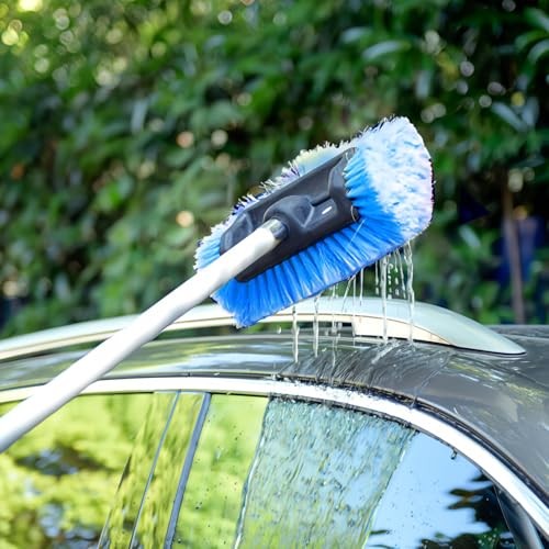 10-Inch Soft Bristle Car Wash Brush Head – Auto, RV, Boat, Truck – Blue