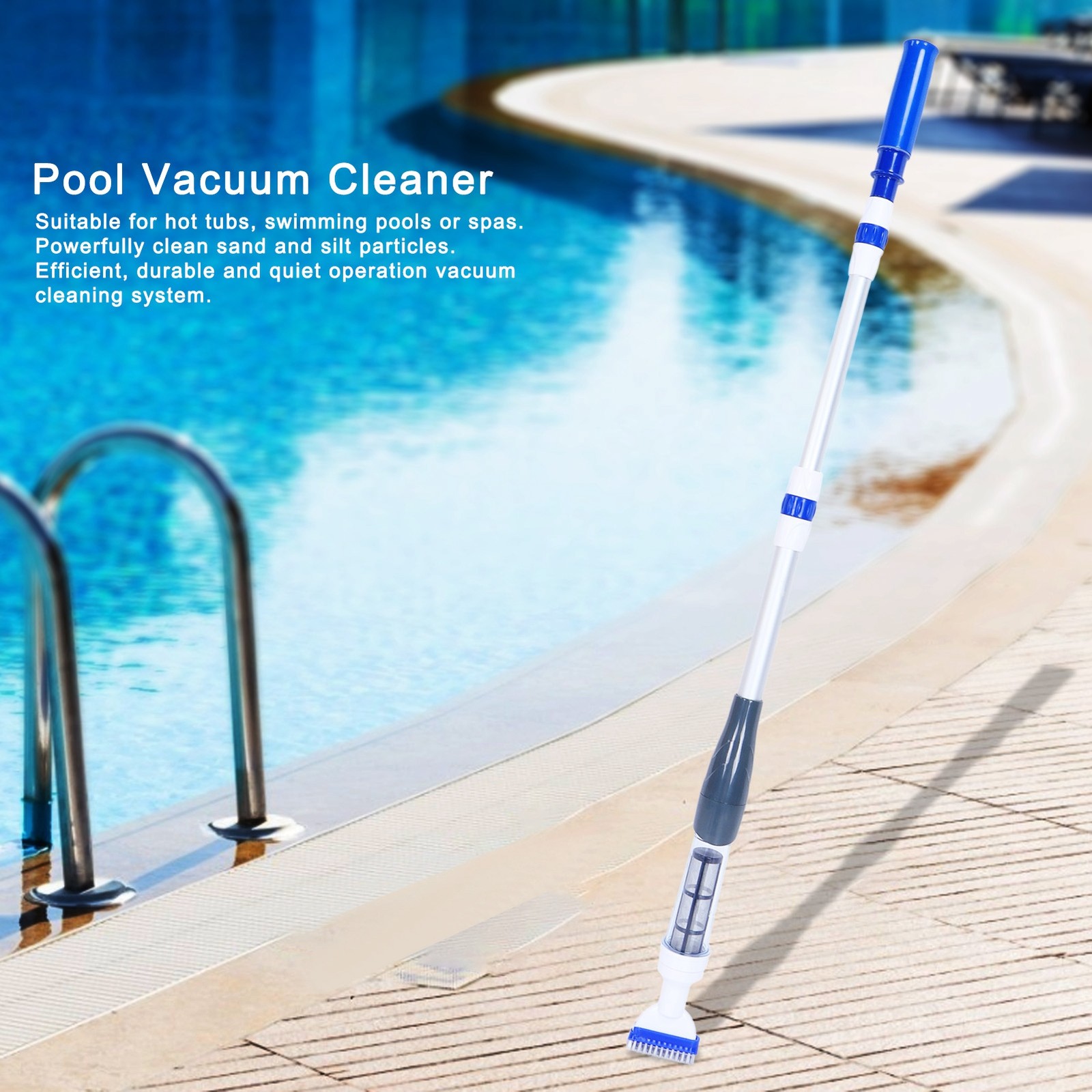 Electric Vacuum Cleaner Battery Powered Swimming Pool Cleaner For Floor Wall