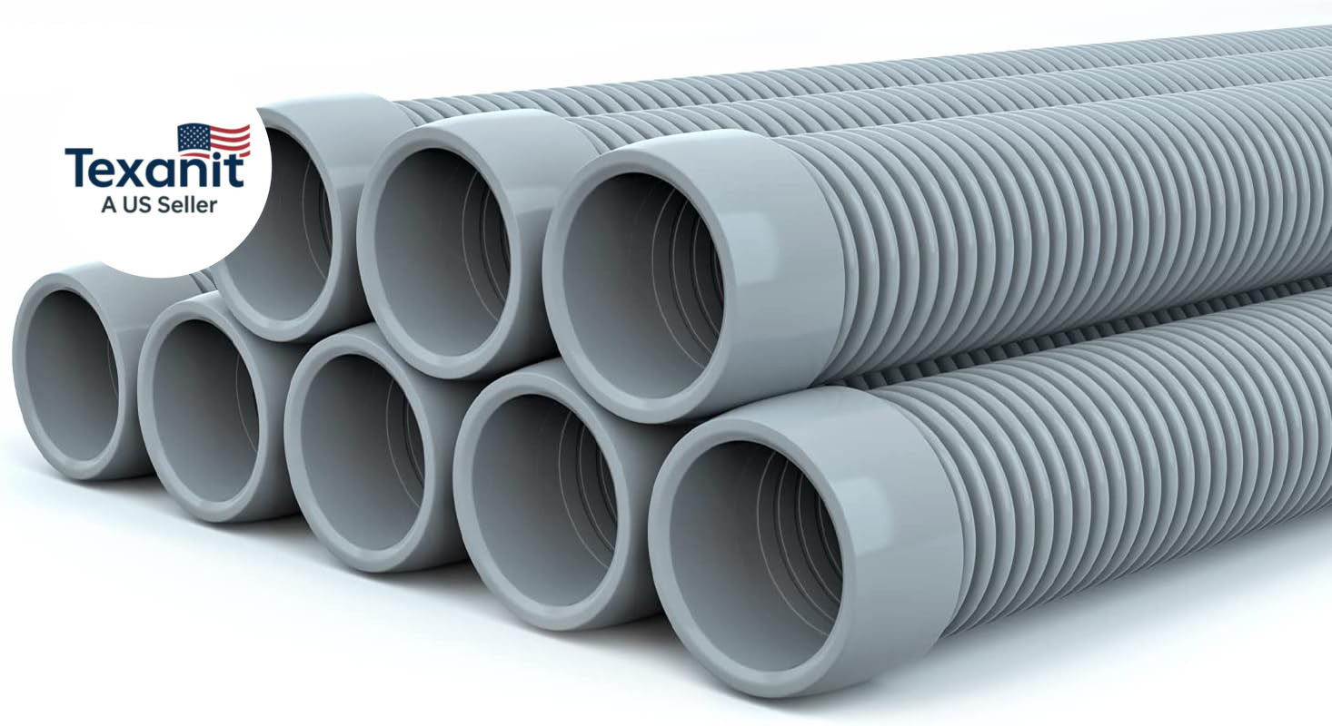 Professional Swimming Pool Vacuum Cleaner Hose -1.5” 8 Piece Hoses for Pool Vacu