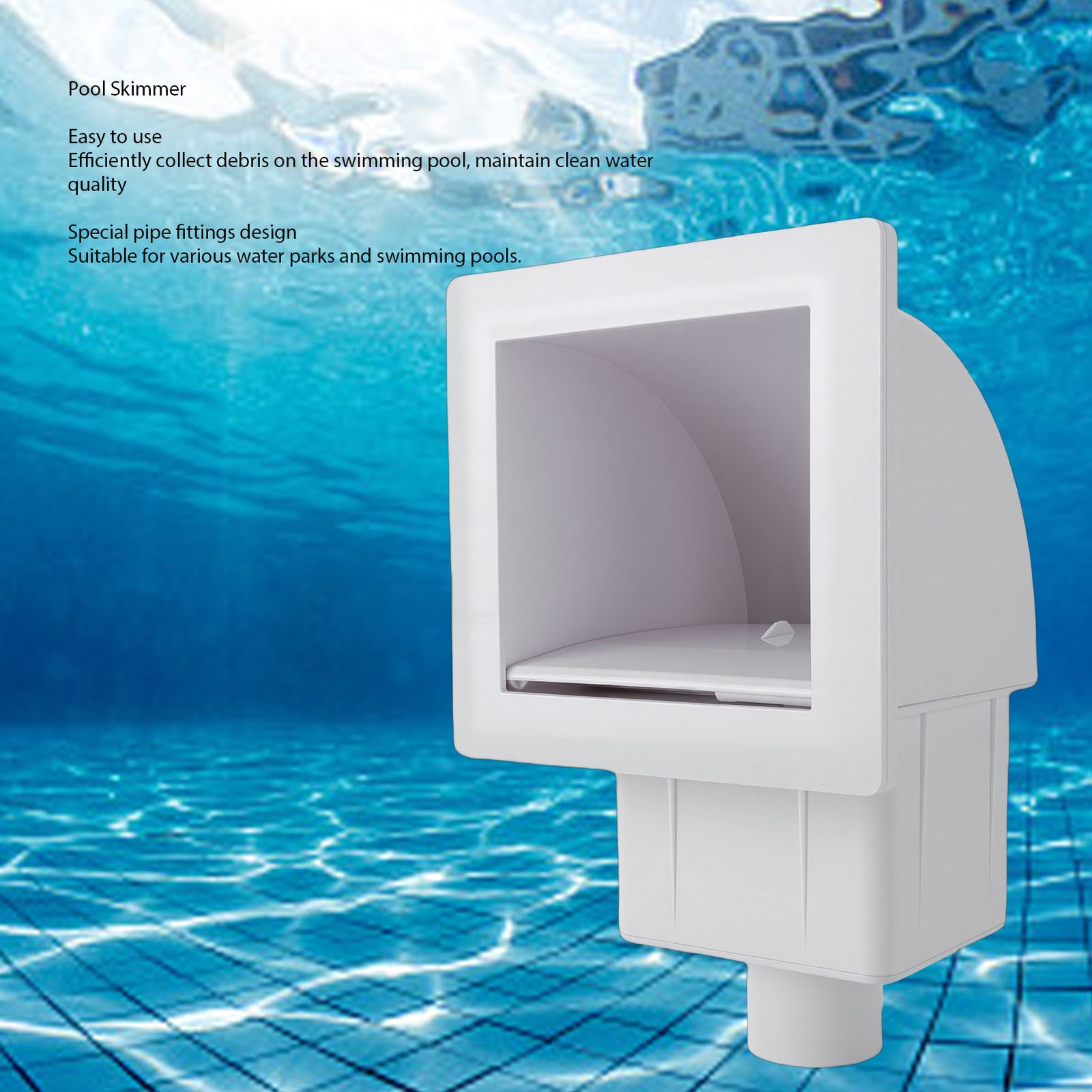Efficient Thru Wall Skimmer For Easy Pool Cleaning – ABS Material Recommended