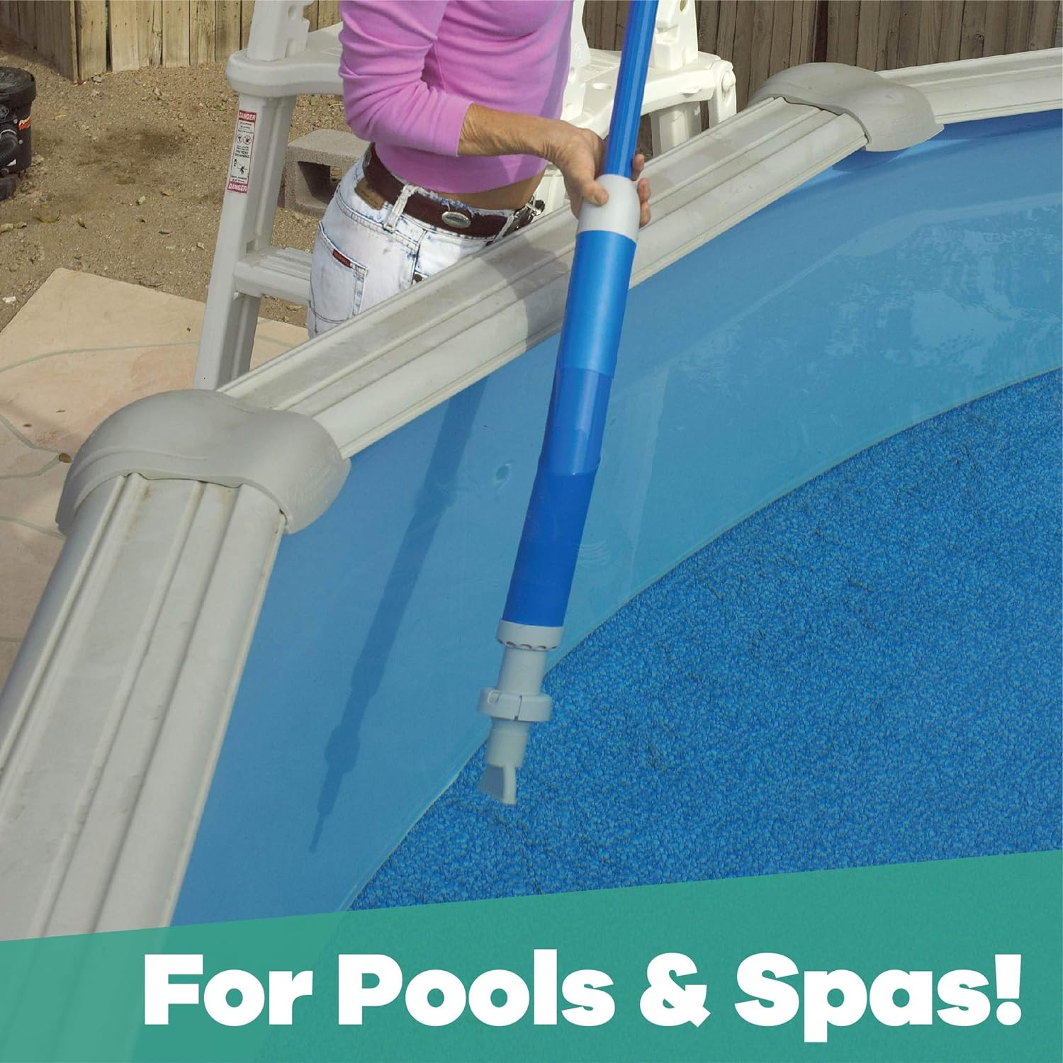 GAME 4855 Manual Handheld Swimming Pool and Spa Vacuum Cleaner, for Minor Debris