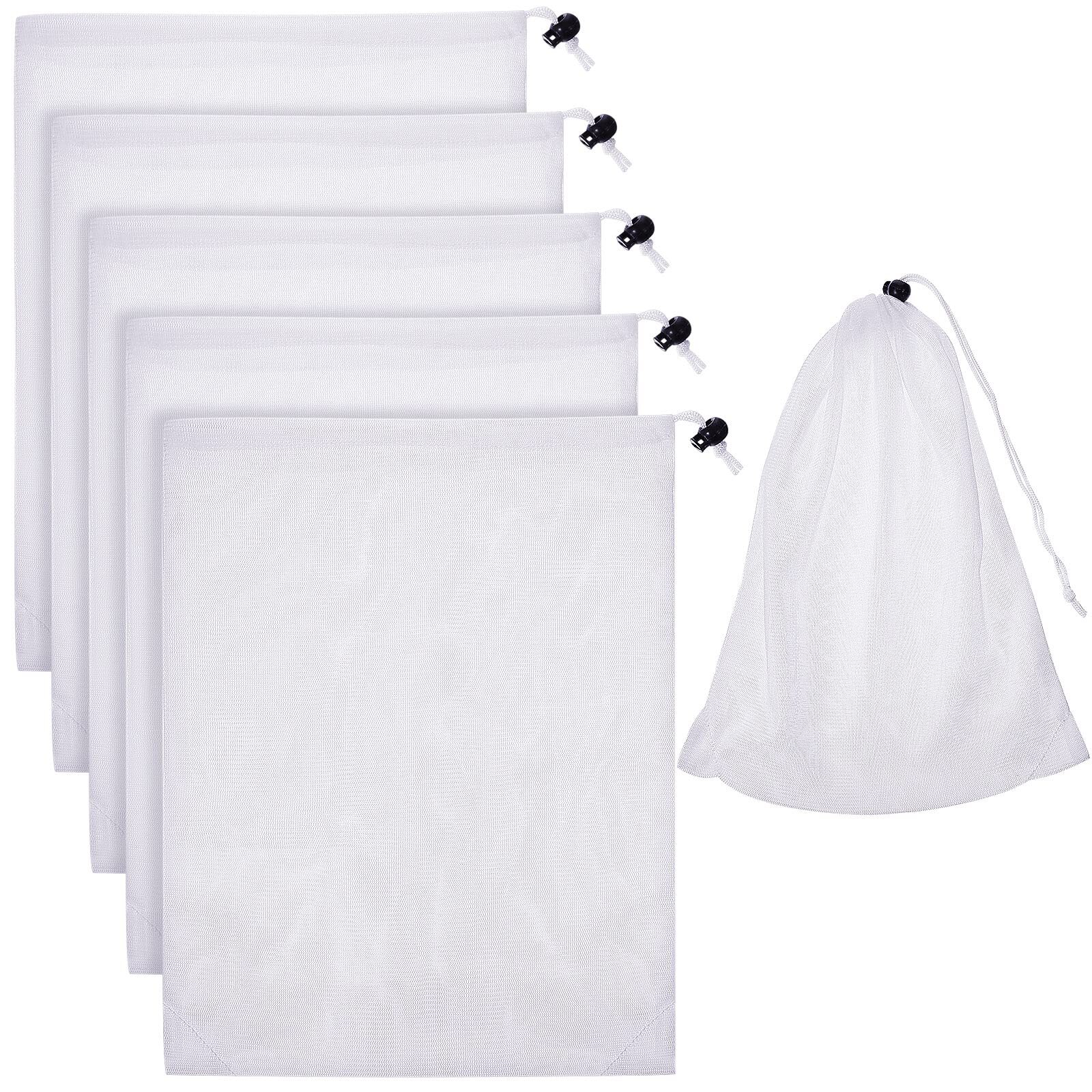 6 Pack 9×13.8 Inch Pool Leaf Vacuum Net Bag Replacement for Swimming Pool