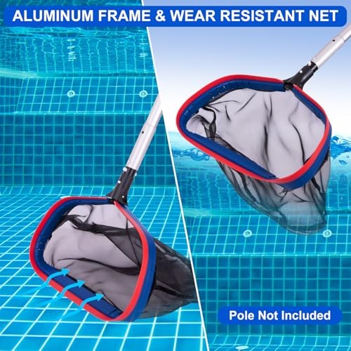 Deluxe Swimming Pool Cleaning Kit Including 20 » Pool Brush Head & Heavy Duty