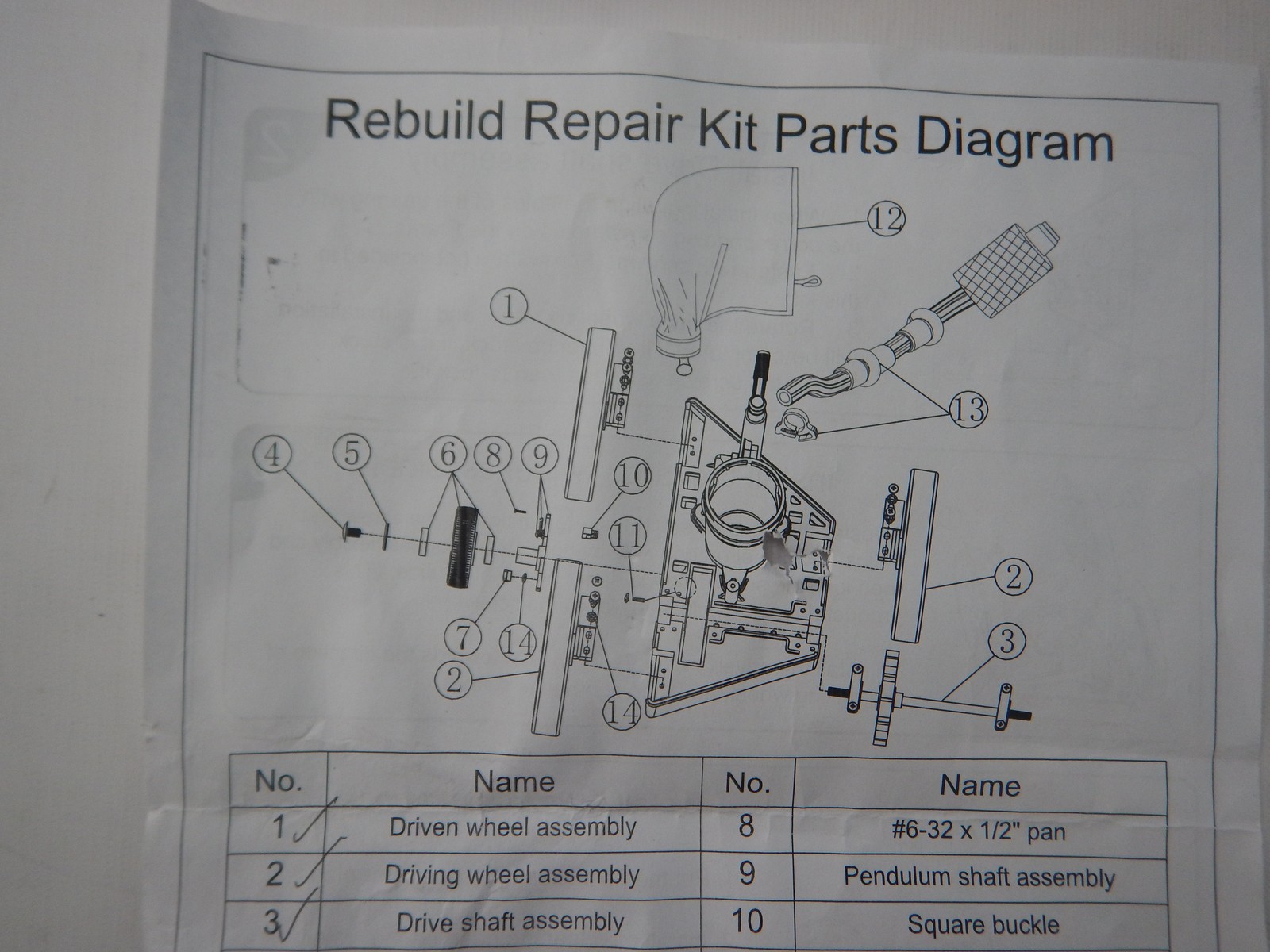 MAKHOON Polaris Zodiac Pool Cleaner Rebuild Repair Kit
