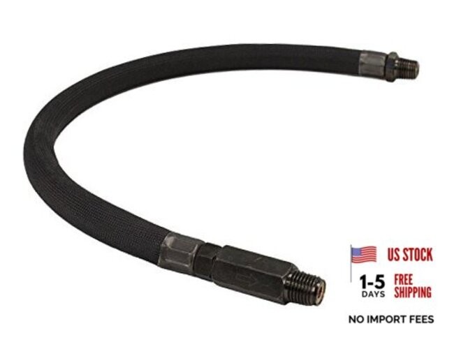92796 Leader Hose 24&Prime; With Check Valve Black 1/4&Prime; M to 1/4&Prime; M