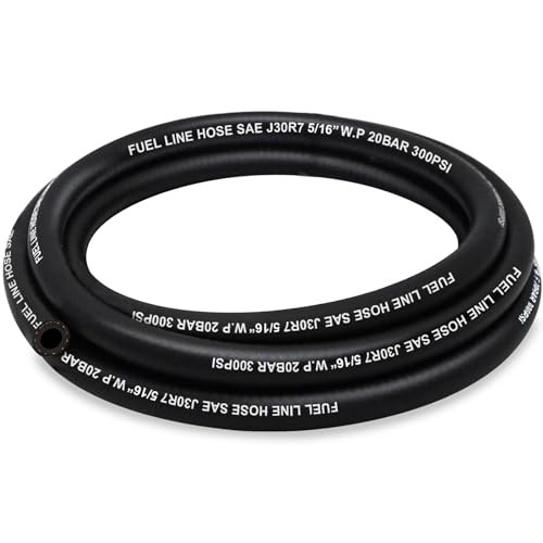 Fuel Line 5/16 Inch ID, Fuel Hose 10FT, J30R7 Fuel Line Hose NBR for