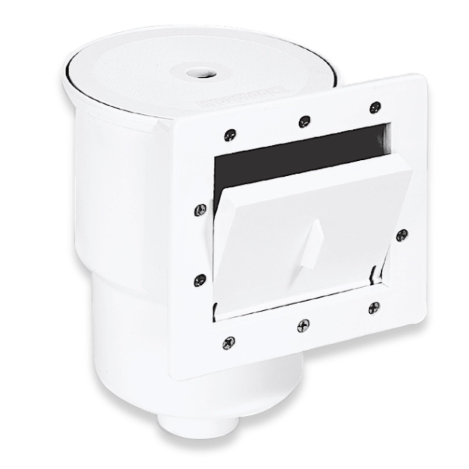 Swimline HYDROTOOLS Standard ABS Thru-Wall Skimmer One Size, (White)
