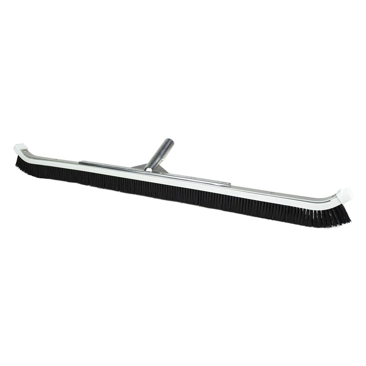 36-Inch Extra-Wide Commercial Pool Brush, Heavy-Duty Aluminum Back, Curved Head
