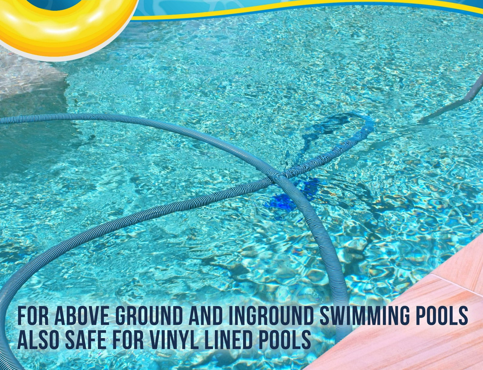 Weighted Pool Vacuum Head Half Moon Swivel Hose Connector for Vinyl Pools
