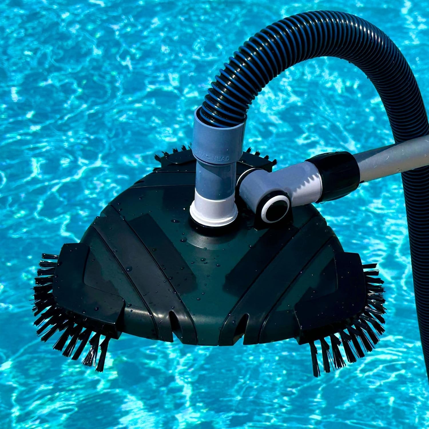 Pool Vacuum Heads with Profesional Weighted Design and Flexible Side Brush