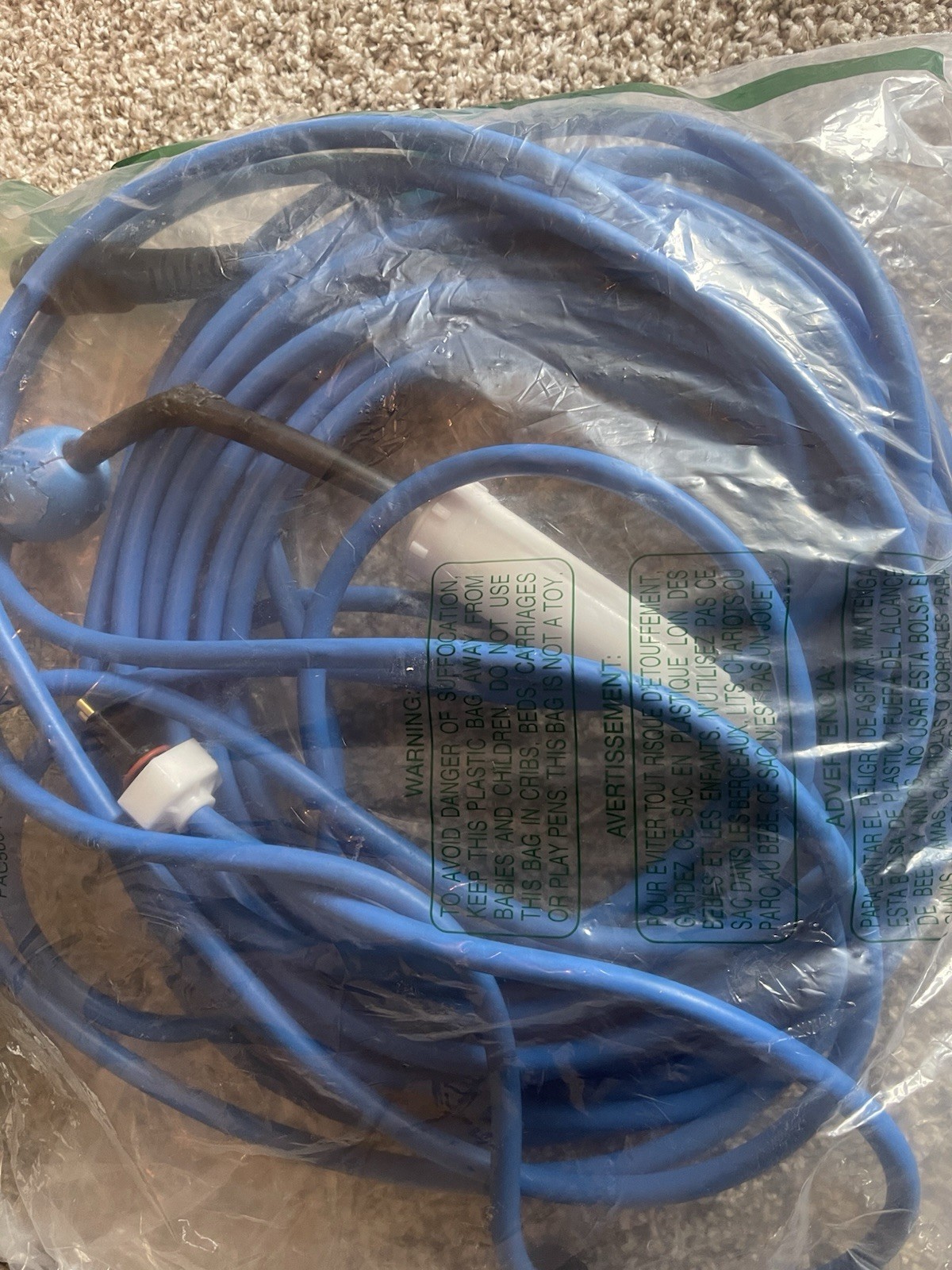Zymurgoes Pool Cleaner Cable w/ Swivel – 2 Wire 60FT “ OPEN BOX “