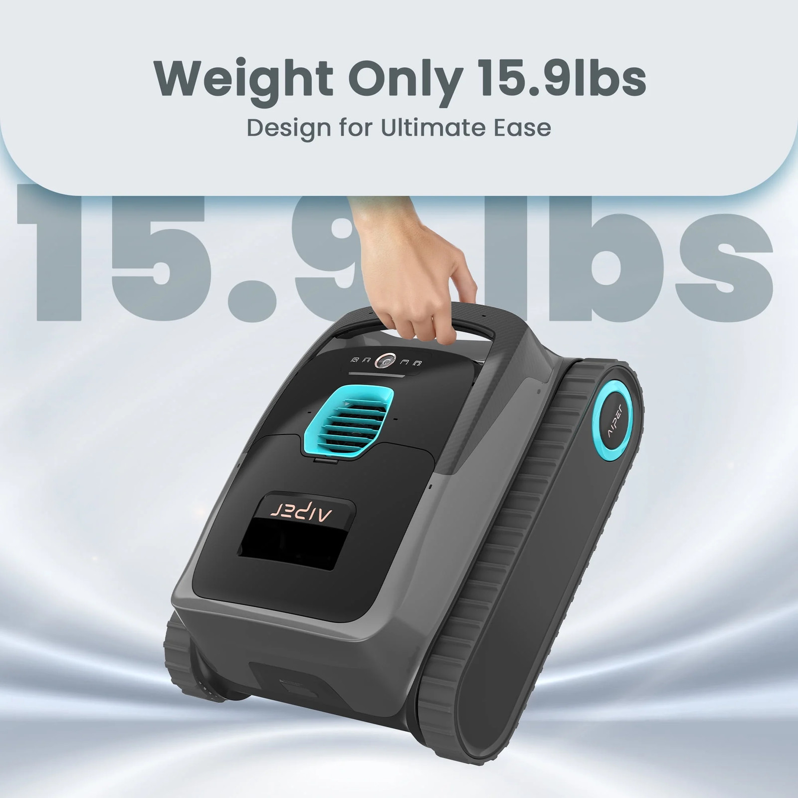 Aiper Scuba 1600W Cordless Robotic Pool Cleaner, Lightweight 15.9 lb, Wall-Climb