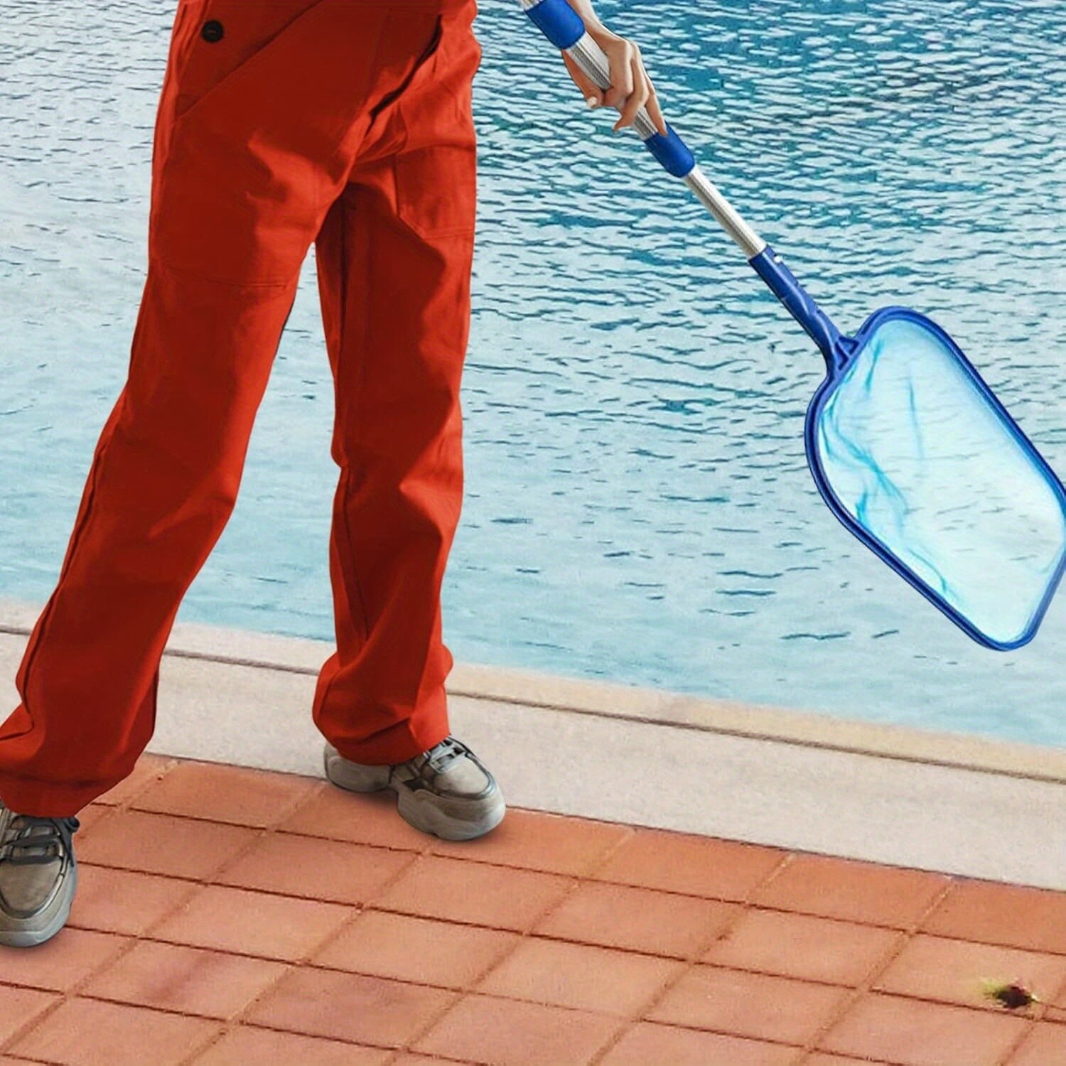 Aluminum Telescopic Pool Pole- Connects to Nets& Brushes | Durable Swimming Tool