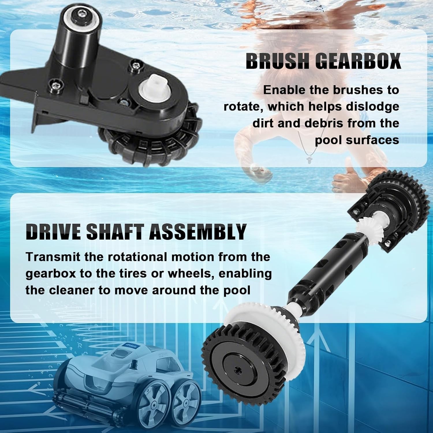 Tune Up Kit R0995100 Fit for Polaris Quattro P40 P4000 Pool Cleaner w/GearBoxs