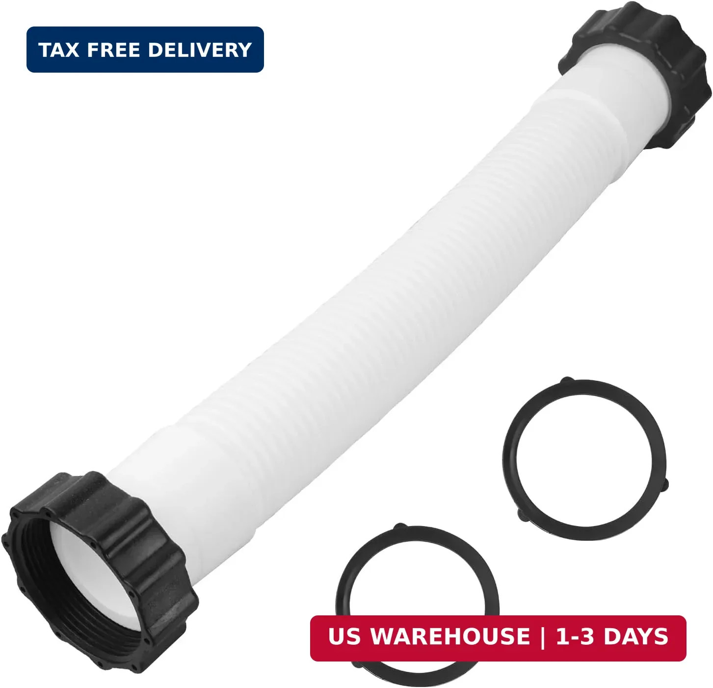 11535 Pool Sand Filter Pump Hose, 16 Inch Interconnecting Hose for Intex Sand Fi