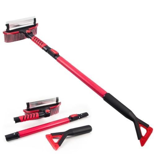 Extendable 42&Prime; Snow Brush & Ice Scraper for Cars – Extendable