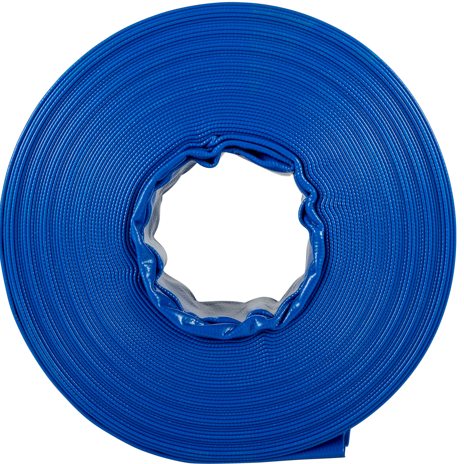 VEVOR Discharge Hose Lay Flat Hose 4&Prime; x 105&prime; PVC Backwash Drain Hose w/Clamp