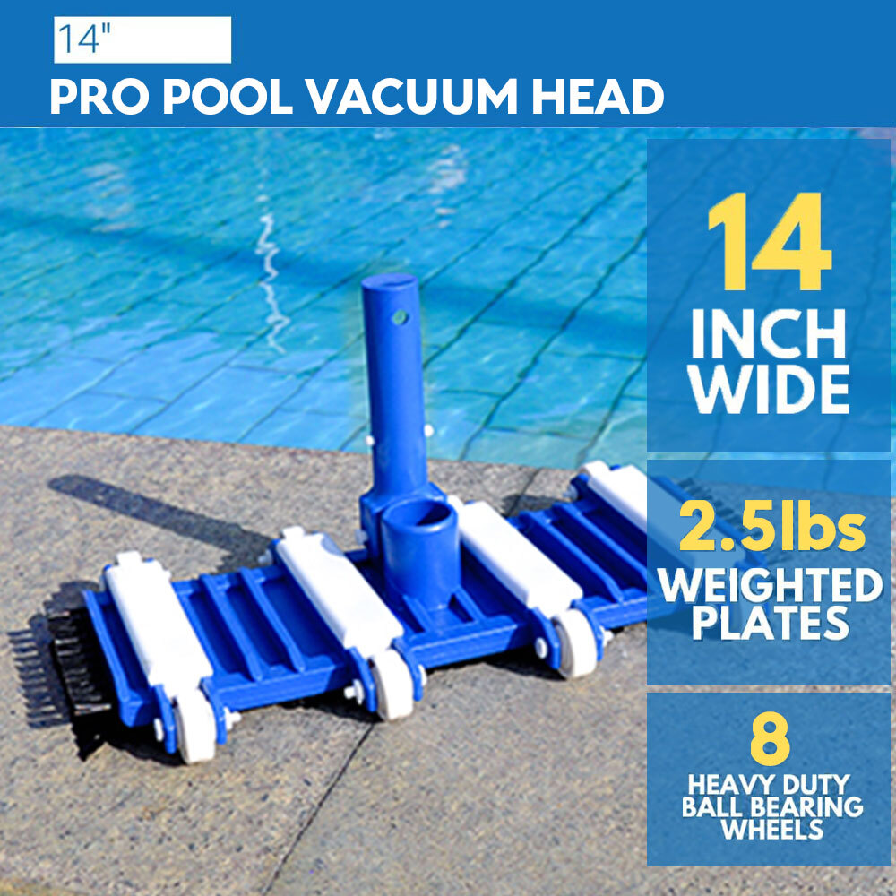 Home Swimming Pool Suction Vacuum Head Brush Above Ground Inground Cleaner Tool