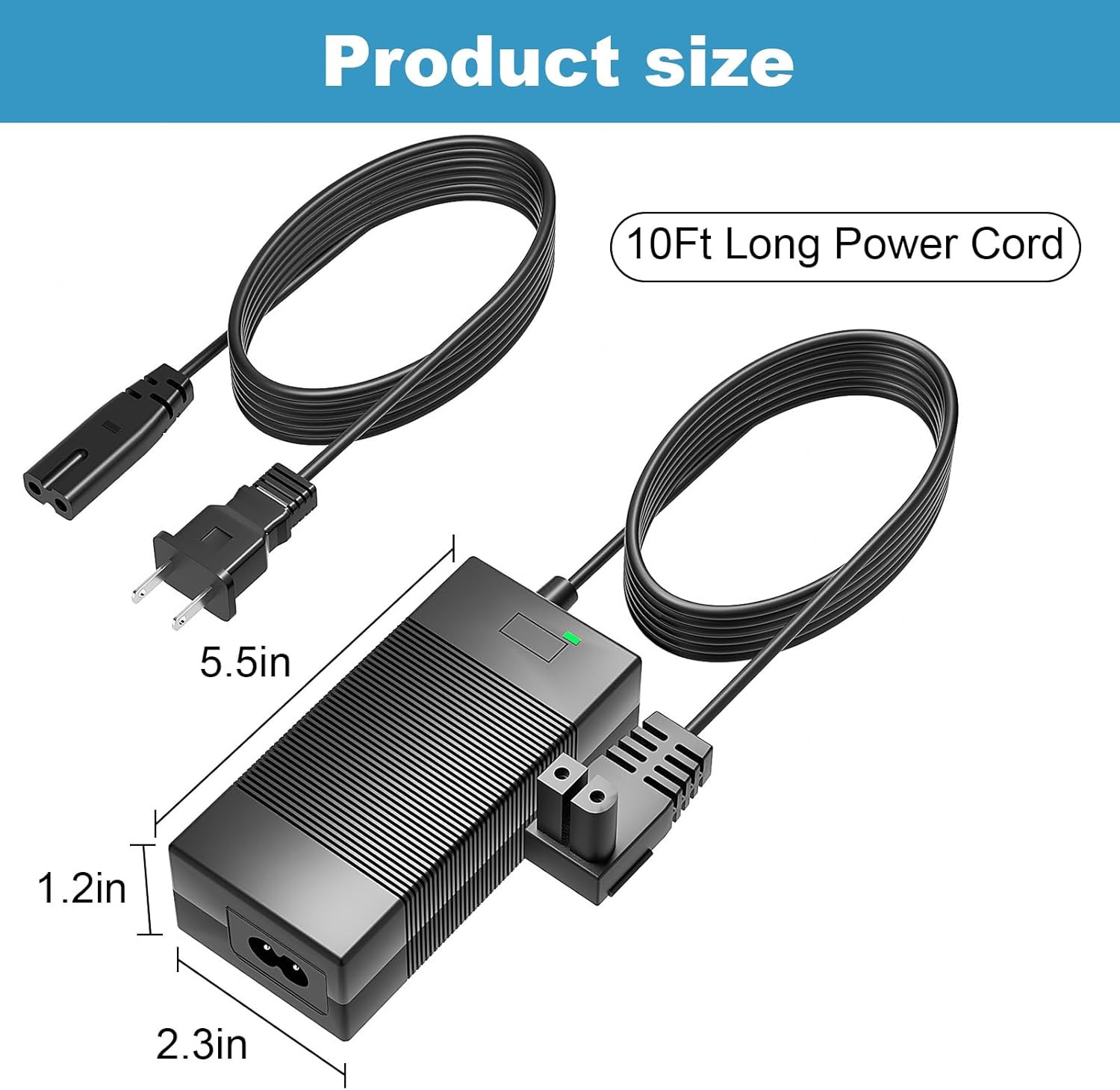 26V Charger for Seauto Crab CR and Zyerch SAT30 Robotic Pool Cleaner Compatible