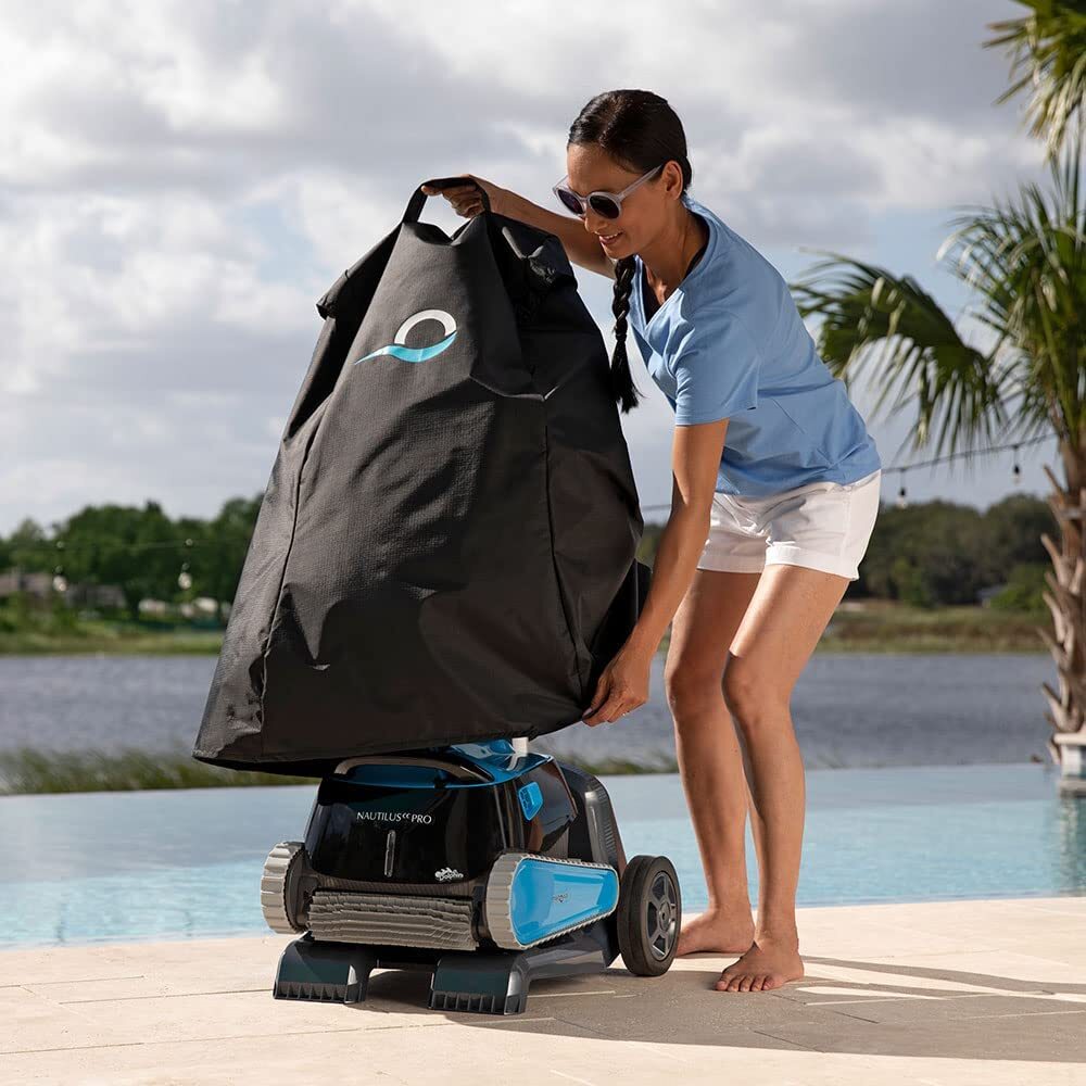 Dolphin Nautilus CC Pro Robotic Pool Vacuum Cleaner with Wi-Fi Control and Caddy