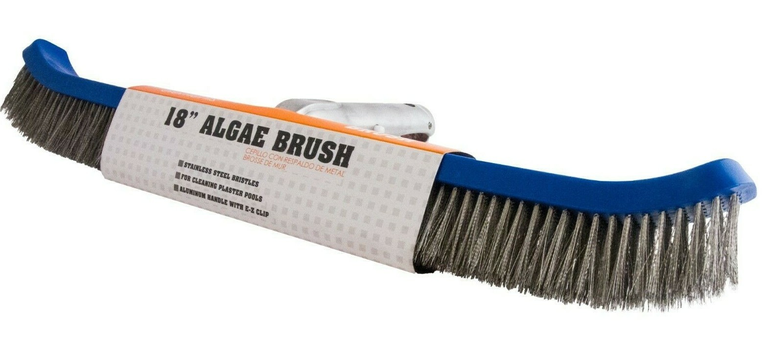 Wire Algae Pool Brush 18&Prime; with Curved Ends by AQUA Elements