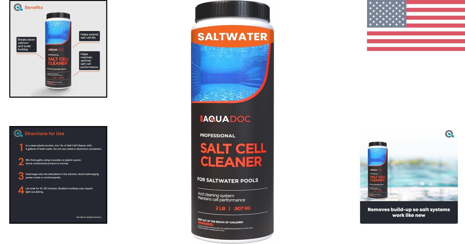 32oz Salt Cell Cleaner Solution – Prevent Buildup for Optimal Pool Function