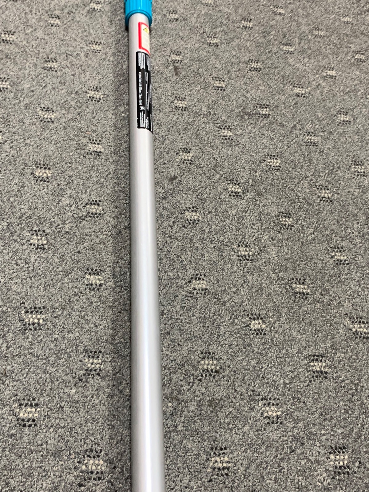 14 ft Aluminum Telescopic Pool Pole in Silver & Teal Extendable Twist