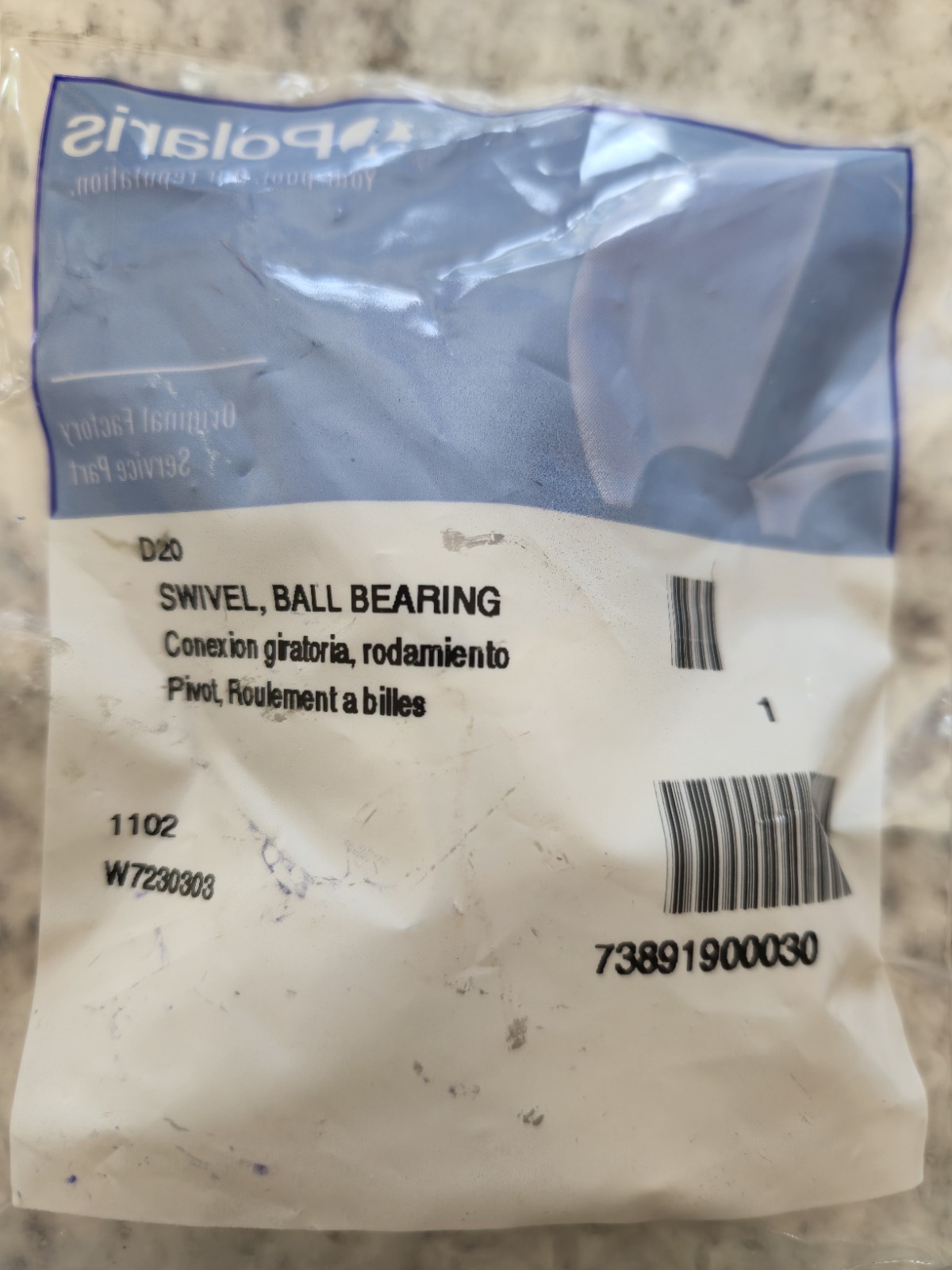 Polaris OEM 180 280 380 Pool Cleaner Hose Swivel Connector D20 D-20