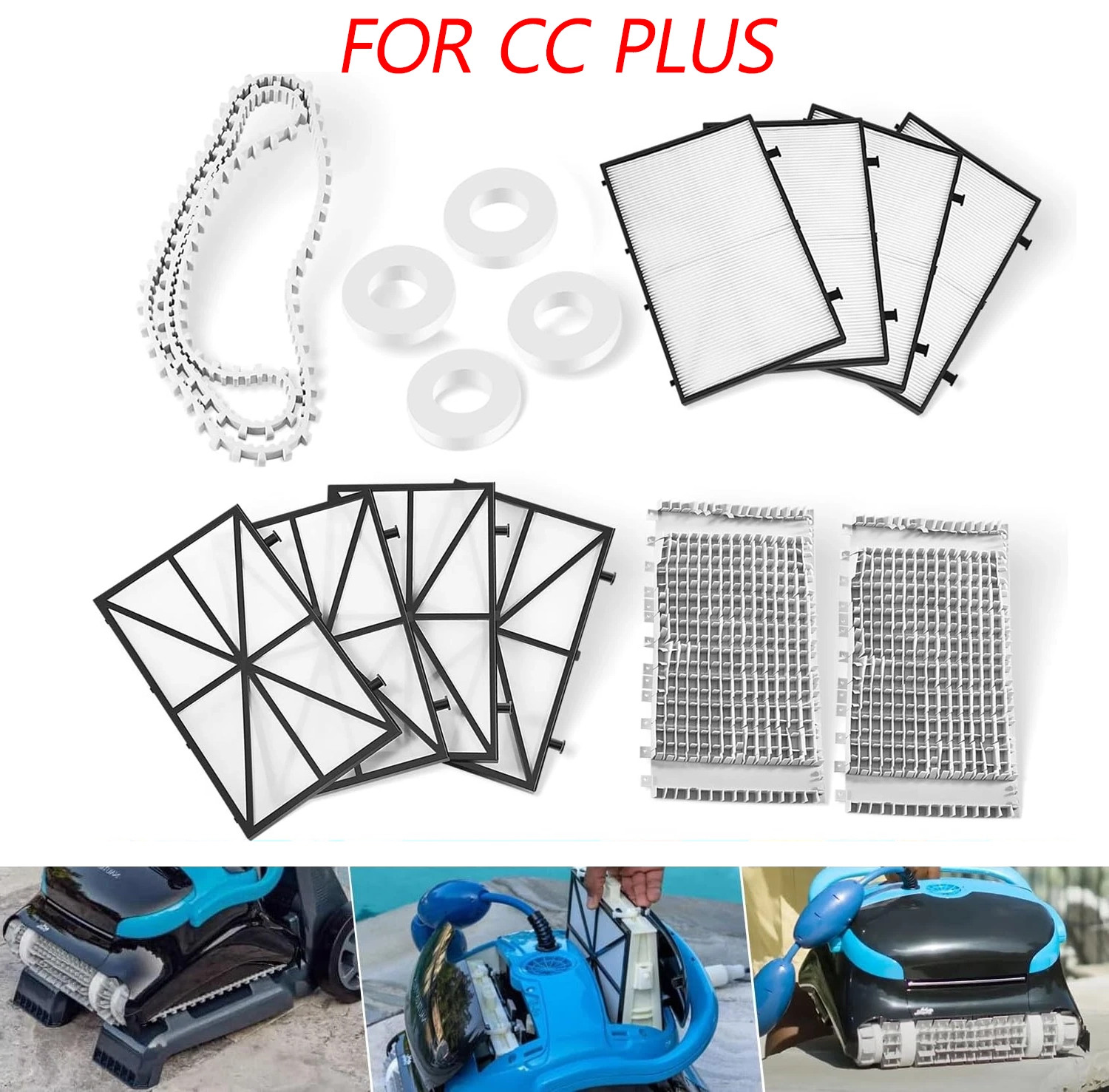 Replacement for Dolphin Nautilus CC Plus Robotic Pool Cleaner Tune-up Kit
