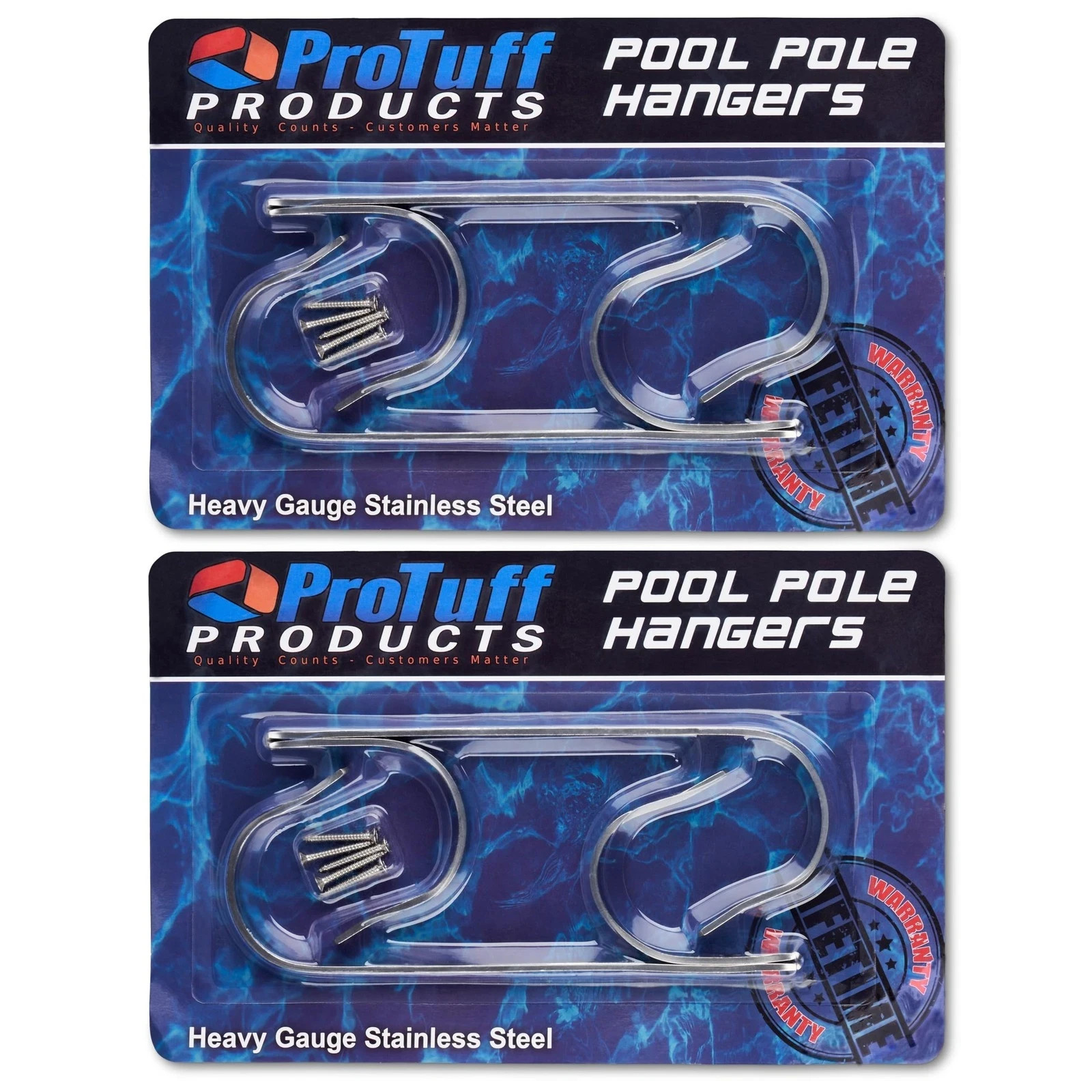 ProTuff Pool Pole Hanger Set – 2 Pack – Unconditional 490 Promise &#