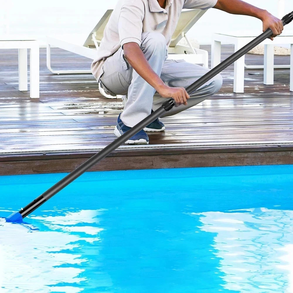 15FT Carbon Fiber Telescopic Pool Pole – Heavy Duty Cleaning & Skimming Tool
