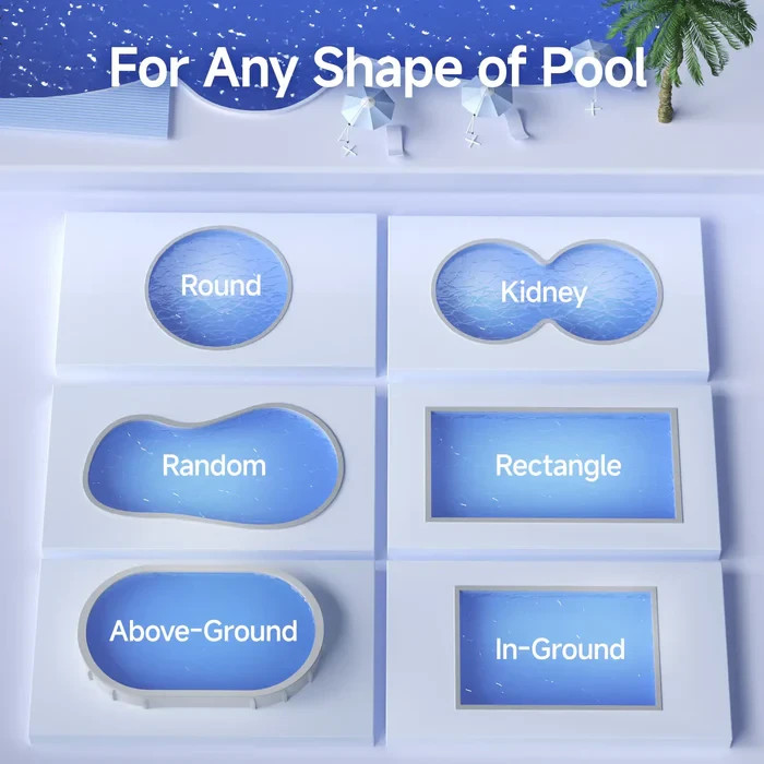 WYBOT C1 Pool Cleaner Wall Climb Cordless Robotic Pool Robot In-Ground Pools NEW