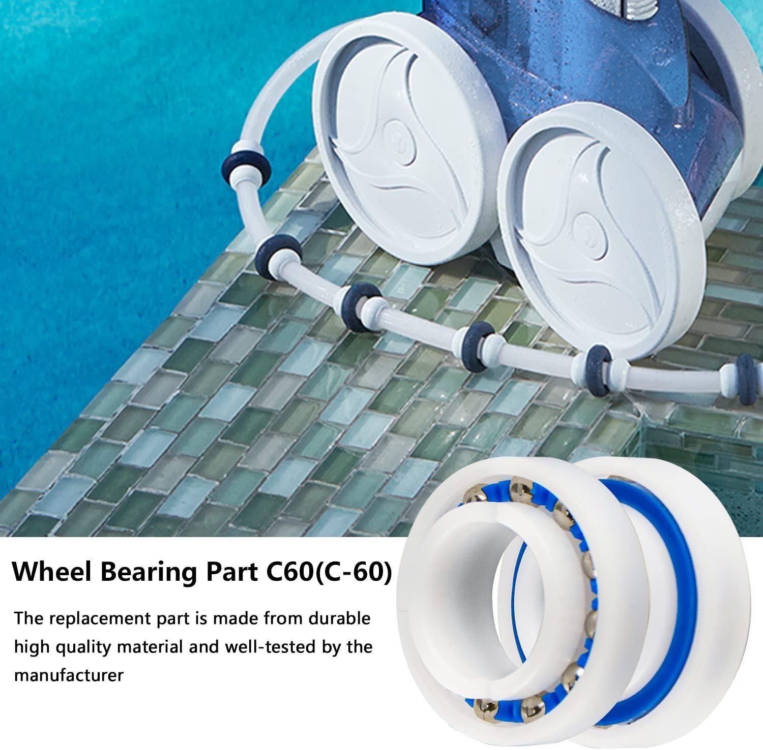 C-60 Ball Bearing Replacement Kit for Polaris Pool Cleaners 180 & 280 – 10 Pack