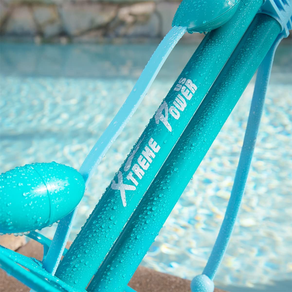 Automatic Blue Pool Vacuum with 10 Hoses for 30ft Pool Cleaning