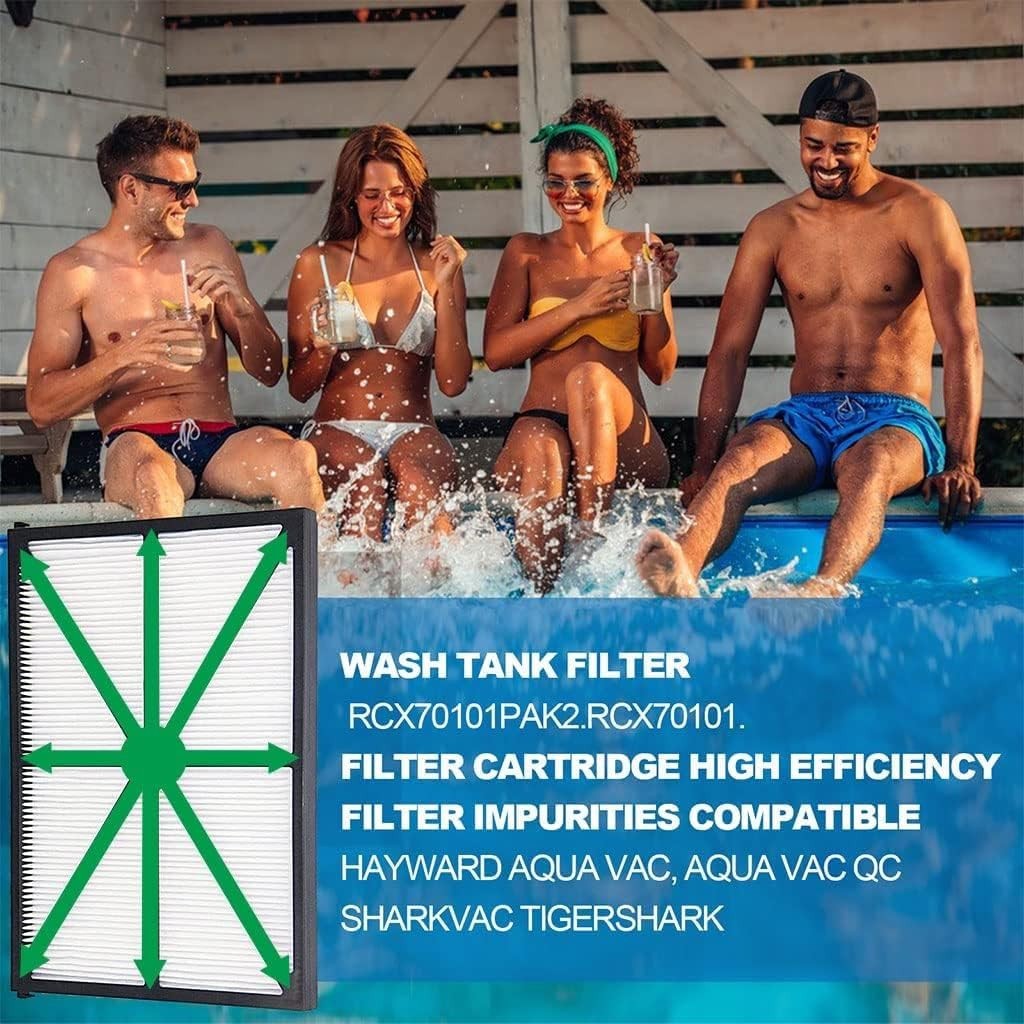 2pc Replacement Robotic Pool Cleaner Filter Cartridges Ultra Fine RCX70101PAK2
