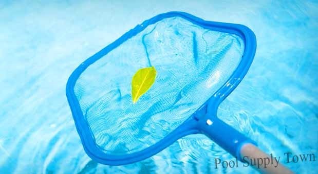 Leaf Skimmer Net w/ 4 FT Telescopic Aluminum Pole For Pool Spa Hot Tub Fountain