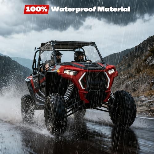 RZR Side Window Soft Windshield Snow-proof and Rain-proof Fit for Polaris RZR