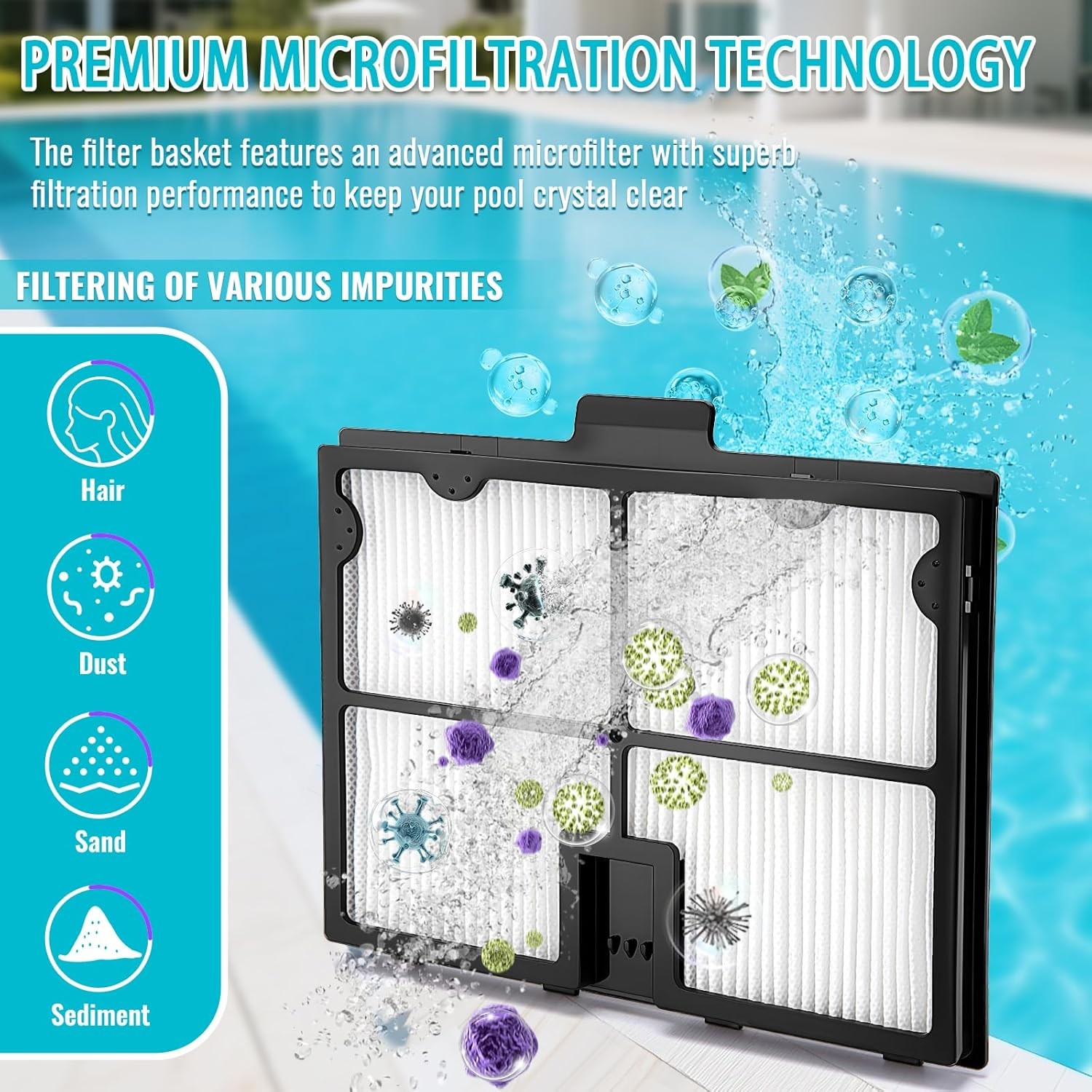 Ultra Fine Filter Basket 9991460-R1 for Dolphin S50 S100 E10 E20 DX3