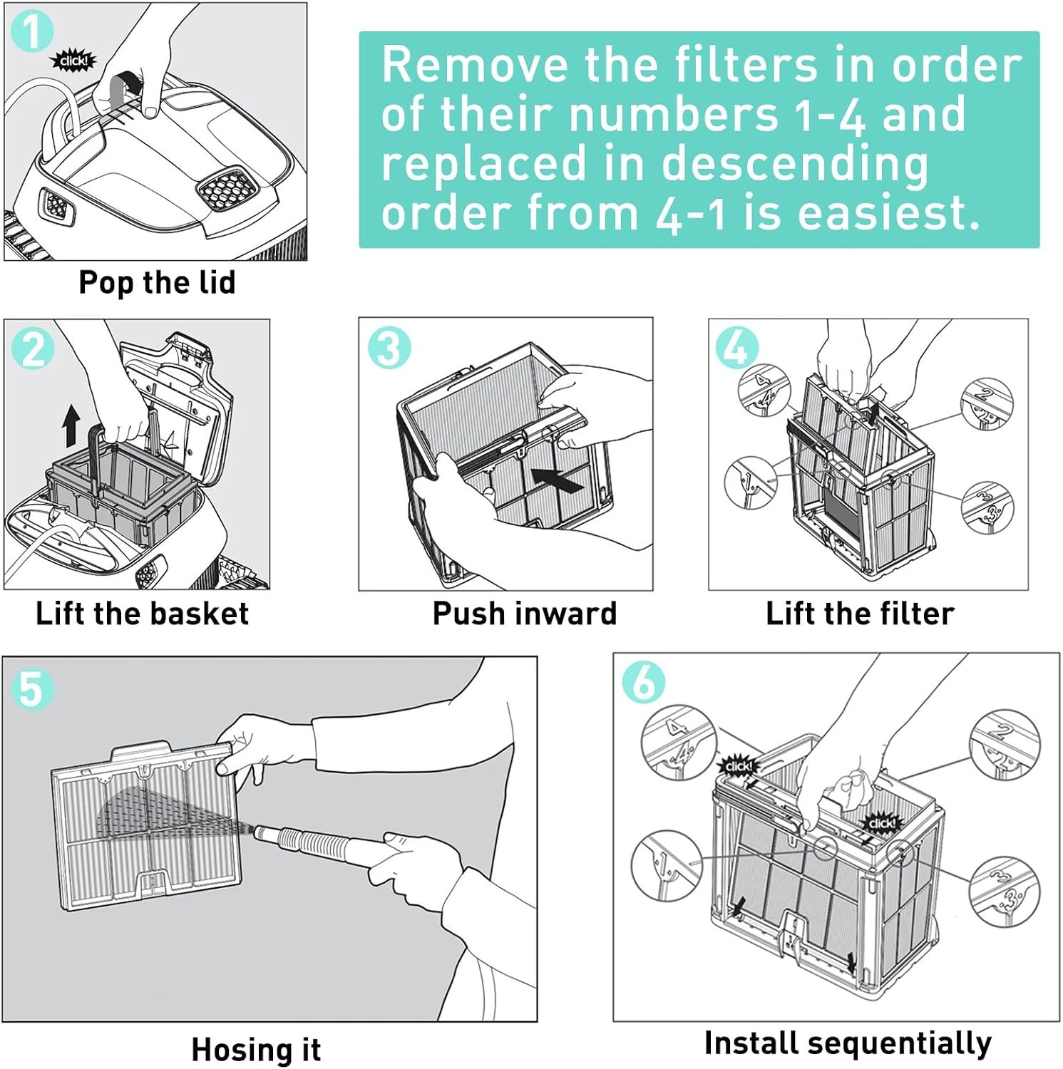 Ultra-Fine Filter Panels Compatible with Dolphin Robotic Pool Cleaners,Replace P