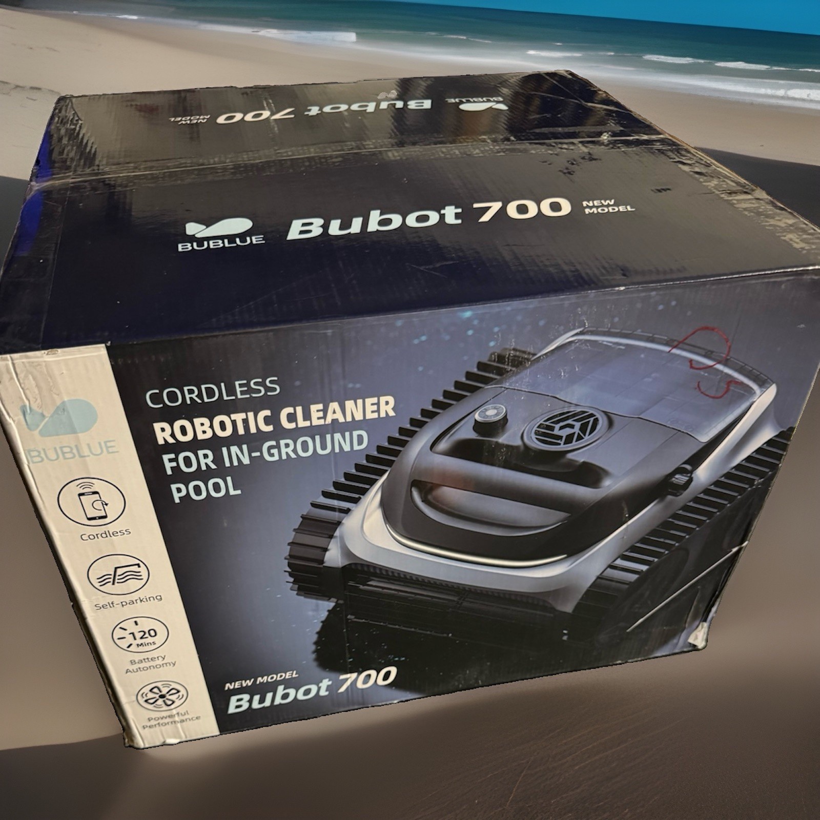 Bubot 700 Smart robotic pool cleaner, triple motor, wall-climbing, 210min runti