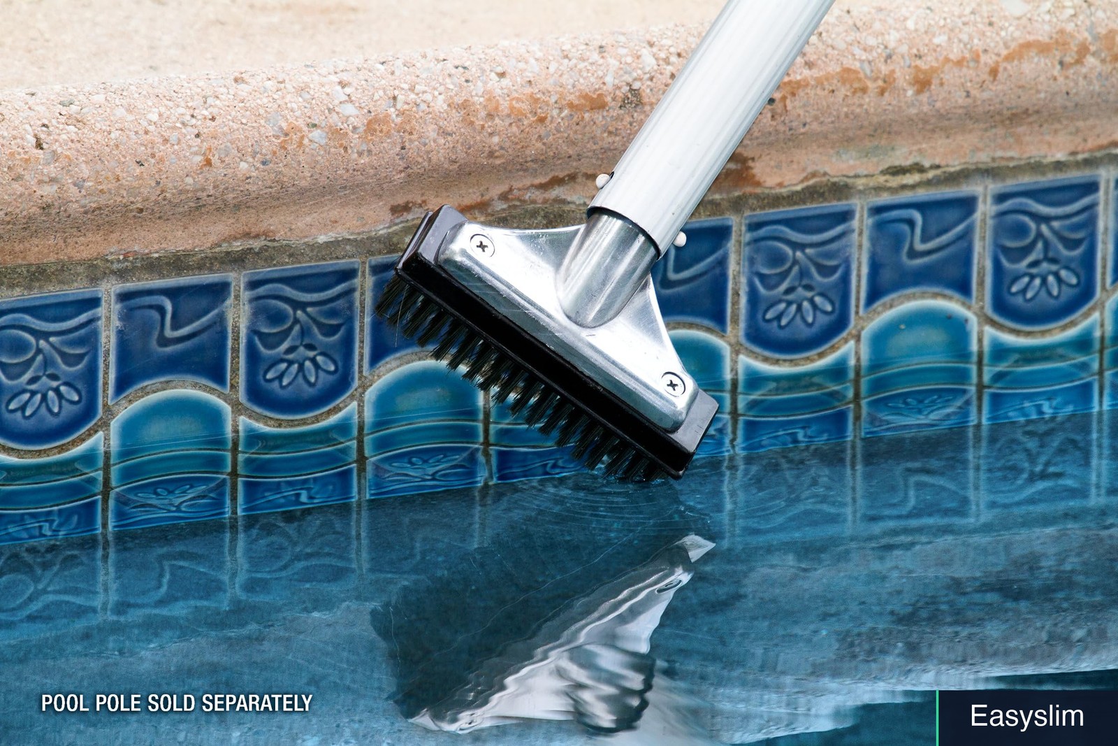 Pool Algae Detail Brush 5 Inch Stainless Steel Aluminum Heavy Duty