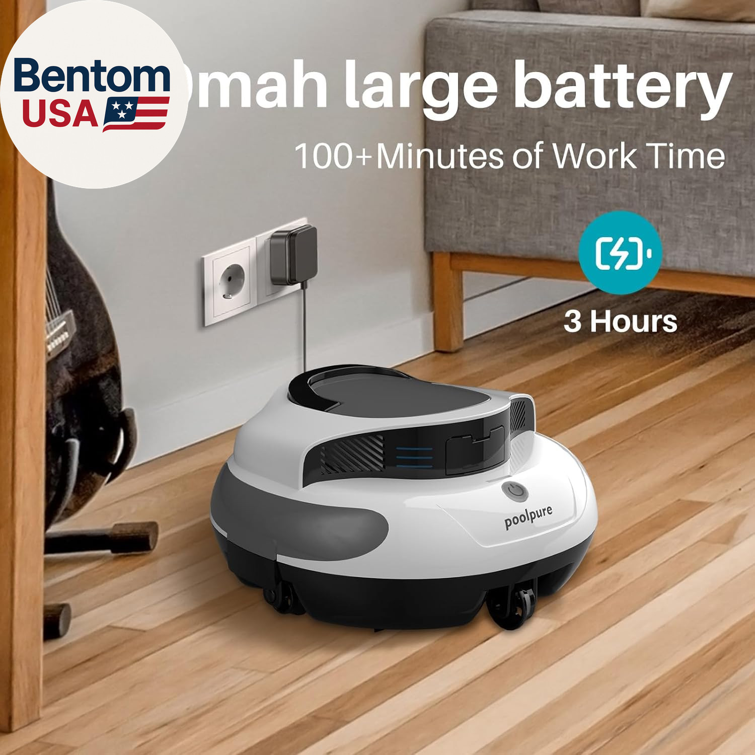 Self-Parking Automatic Pool Vacuum for up to 35 Ft Inground & Above-Ground Pools