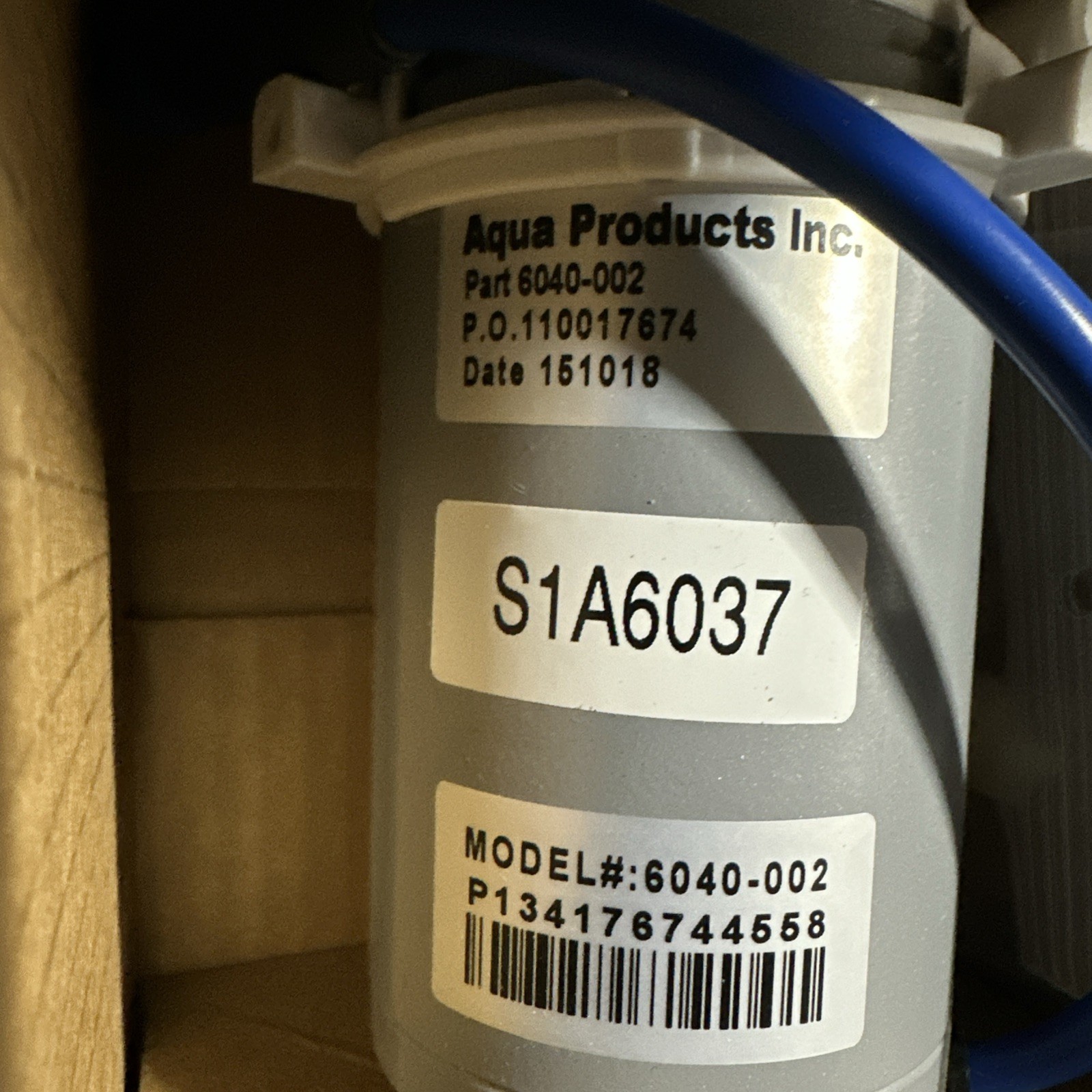 AQUA PRODUCTS AQUABOT PUMP MOTOR DOUBLE SHAFT JET S1A6037 6040-002 OEM 48VDC NEW
