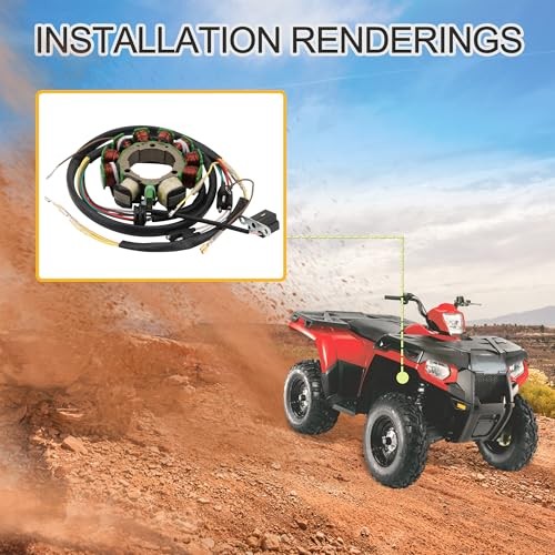 Motorcycle Engine Generator Magneto Stator Coil Replacement for Polaris ATV500