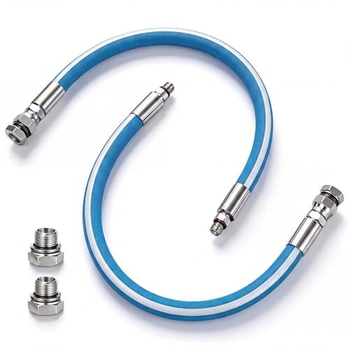 2 Pack 12mm Upgraded Engine Oil Drain Hose M12x1.5mm 18&Prime; Length Heavy Duty