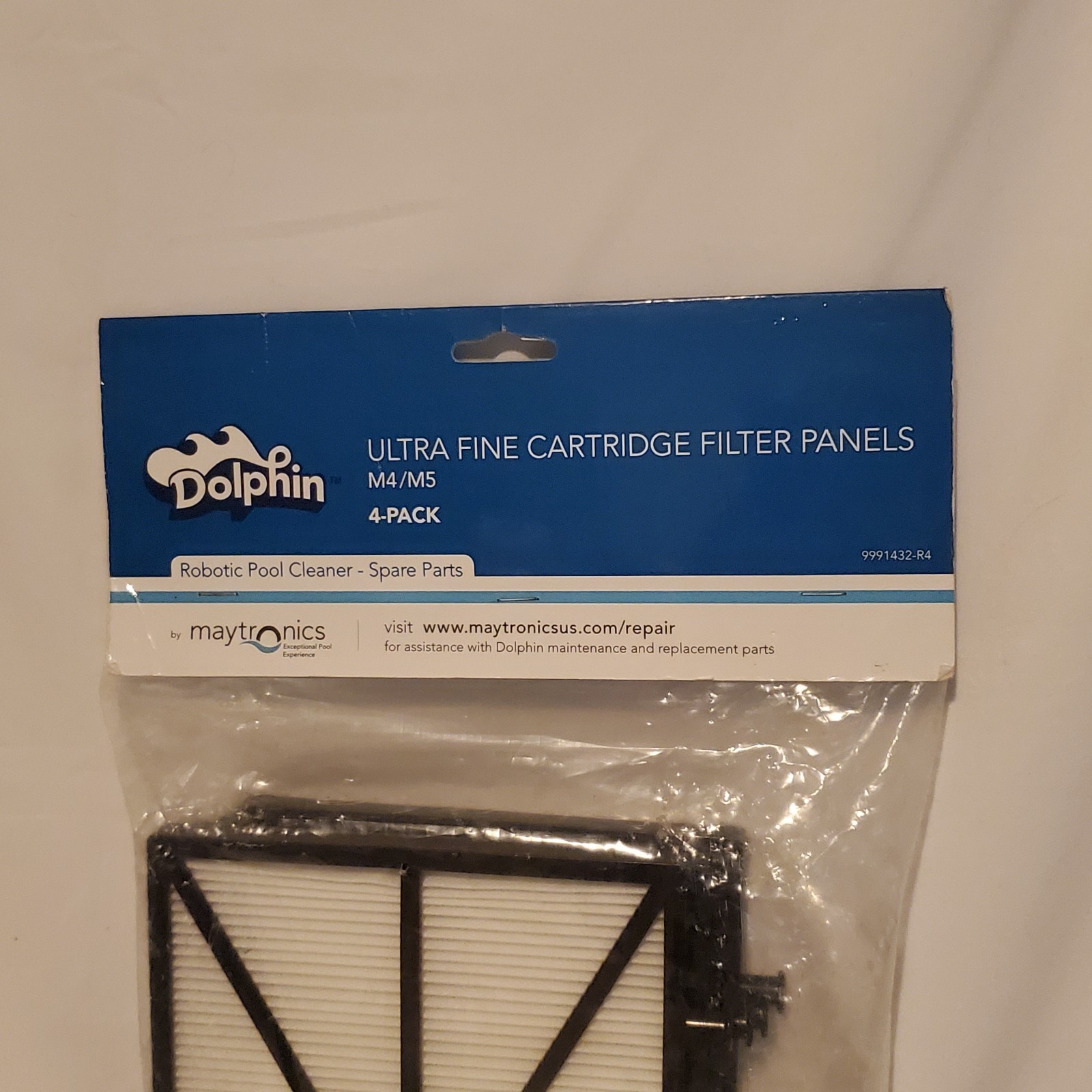 Maytronics Dolphin Large Ultra Fine Cartridge Filter Panel – 4 Pack