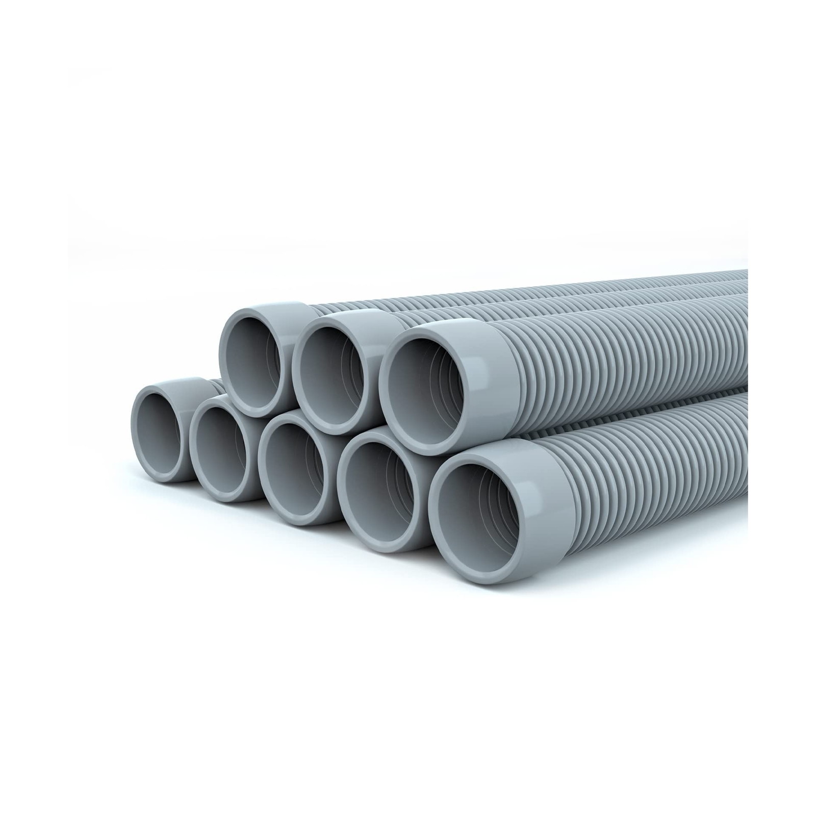 Poolvio Professional Swimming Pool Vacuum Cleaner Hose -1.5” 8 Piece Hoses fo…