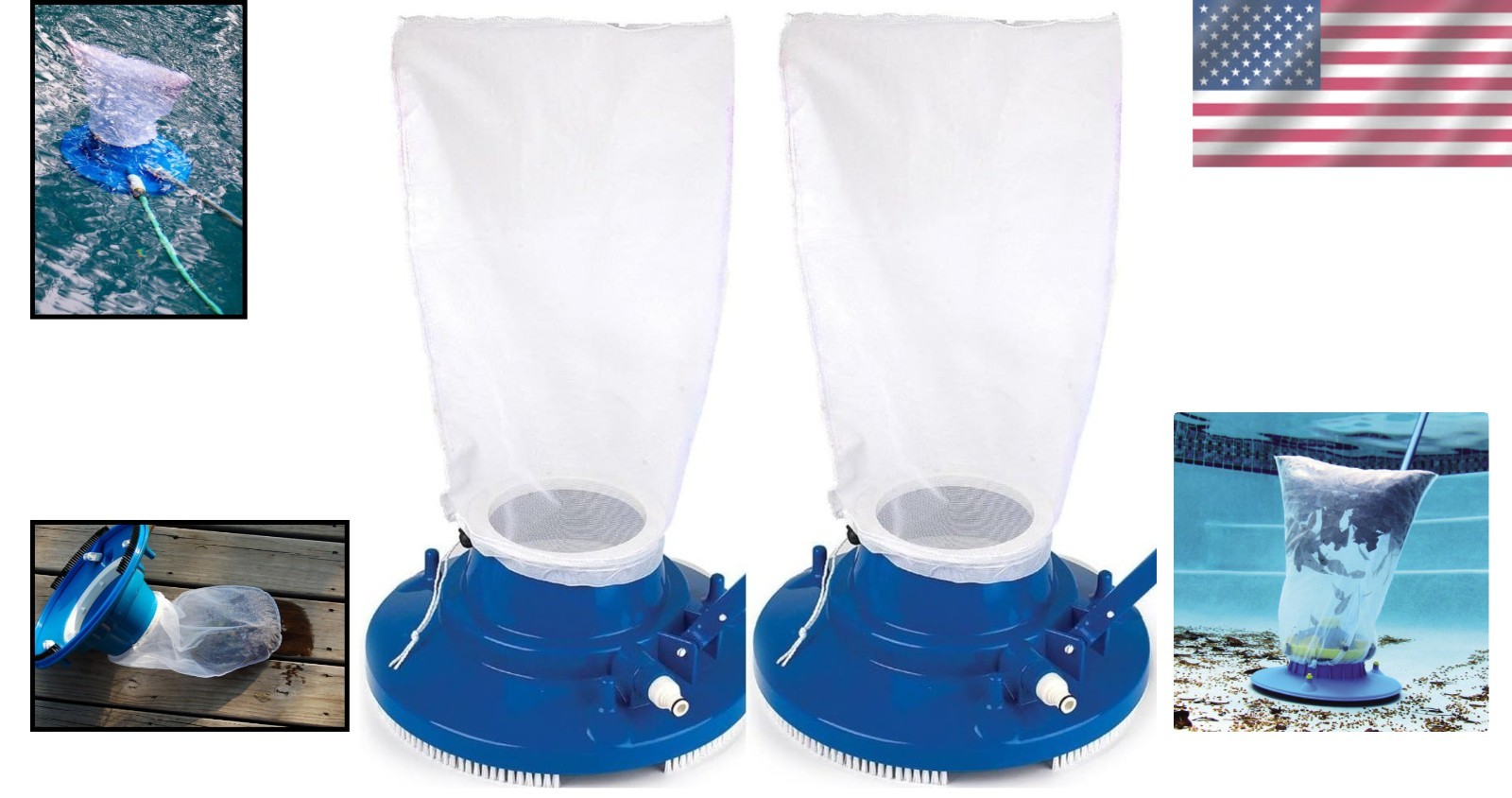 Suction-Powered Fine Mesh Pool Bag Replacement – Lightweight & Effective
