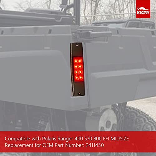 Ranger Rear Tail Light Compatible with Polaris Ranger 400 570 800 2pcs Smoke